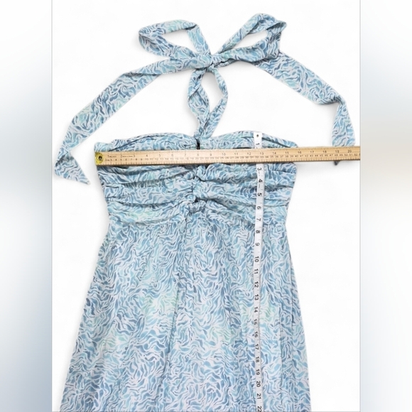 Allison New York Floral Halter Maxi Dress Size Medium - Picture 10 of 14